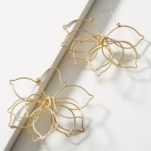 NEW Anthropologie Floral Pop-Up Post Earrings